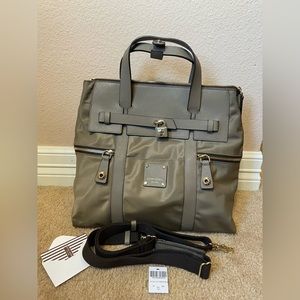 Henri Bendel Taupe Convertible Jetsetter Backpack